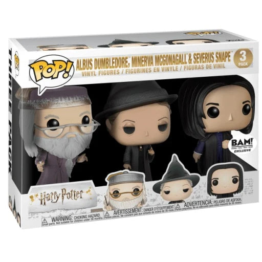 Albus Dumbledore, Minerva McGonagall & Severus Snape (3-Pack) [BAM]