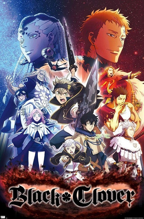 Black Clover Premium Poster (Cardboard Back & Clear Bag)